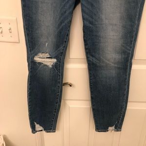 Almost new Paige light blue jeans. Wore them once.